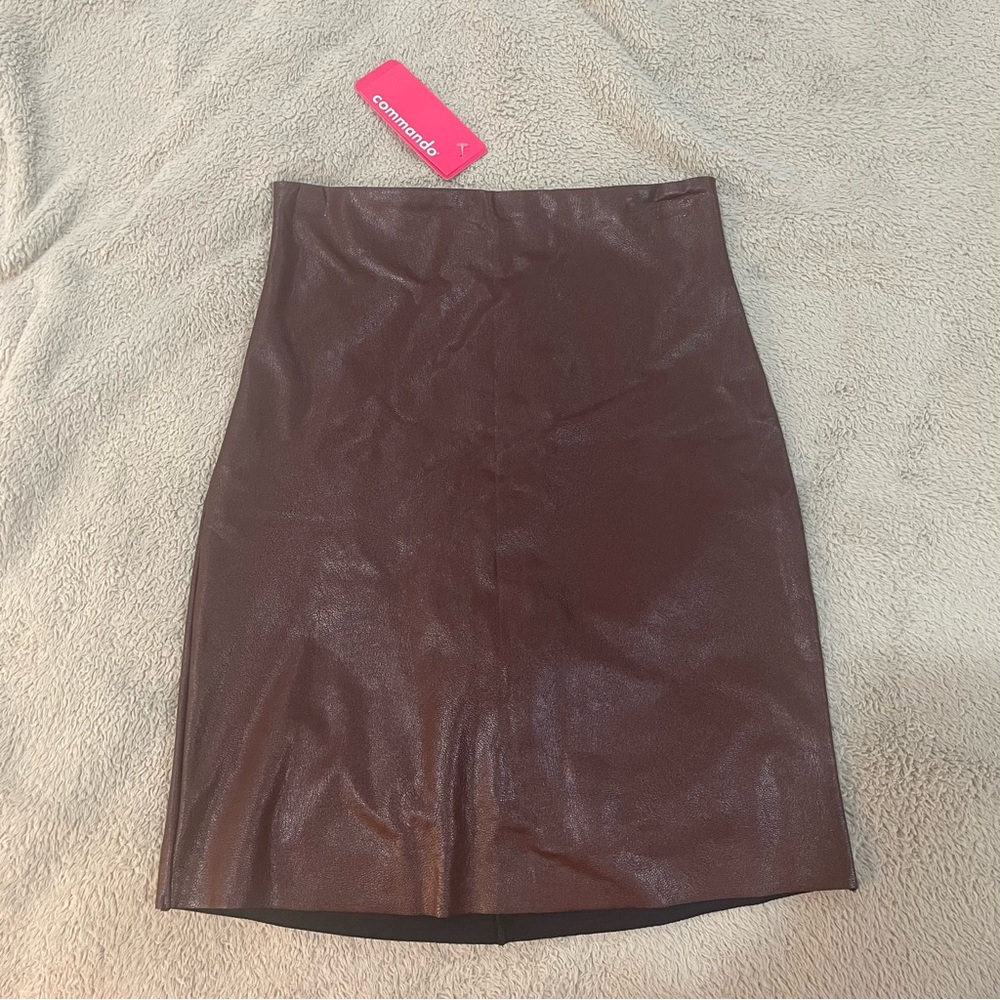Commando Faux Leather Mini Skirt